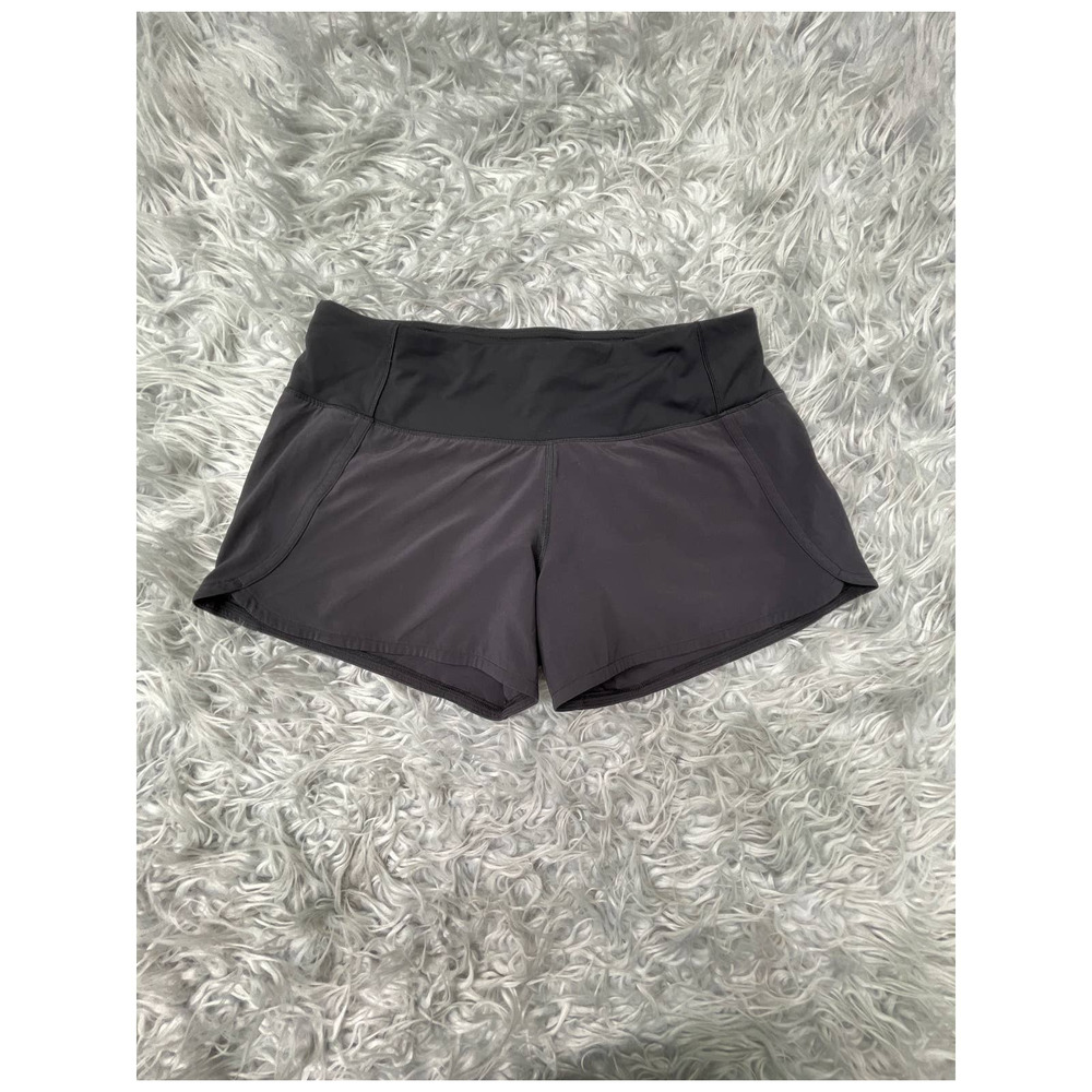 Lululemon Run Times Short II 4" Black Sz 6